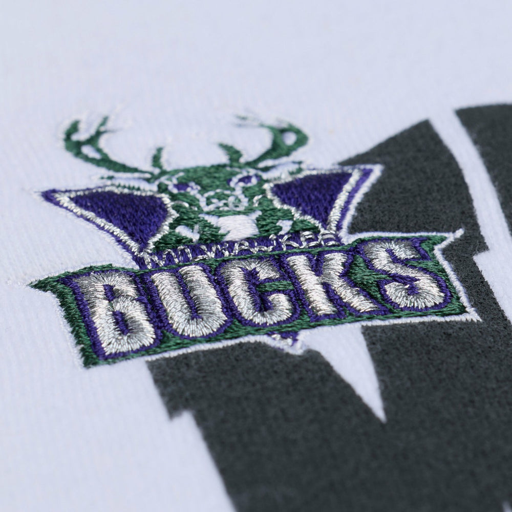 Milwaukee Bucks Women's Lightweight Block Letter Sweatshirt White