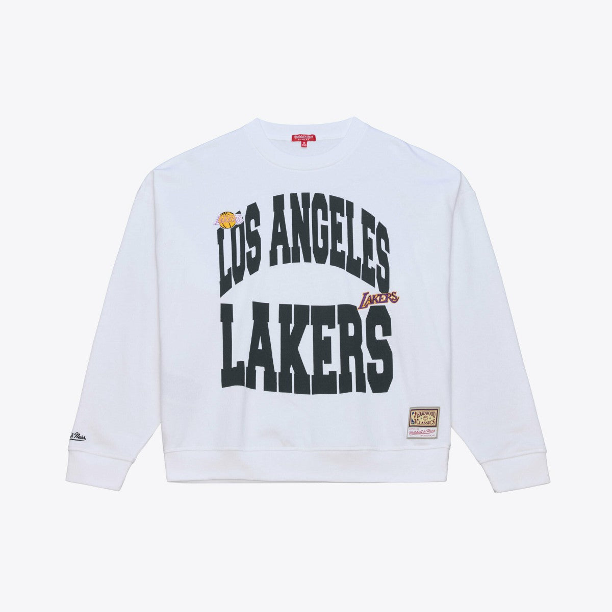 Los Angeles Lakers Women's Lightweight Block Letter Sweatshirt White