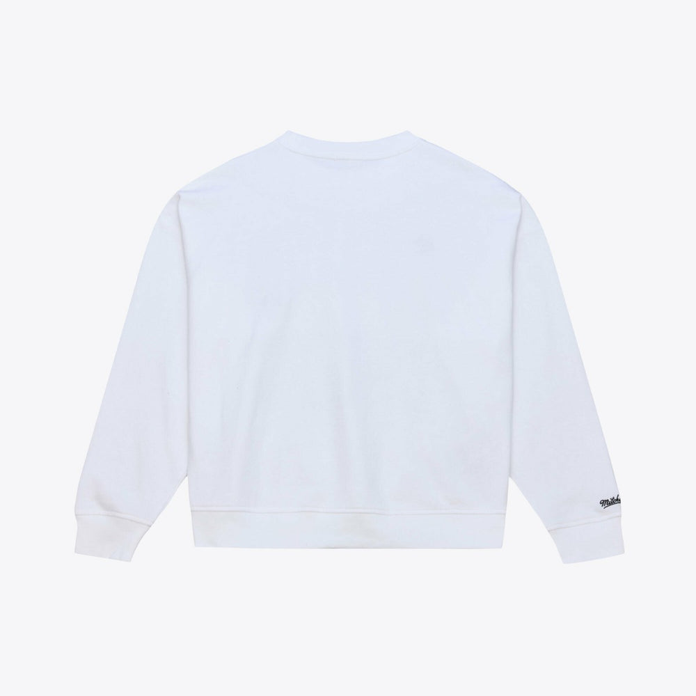 Los Angeles Lakers Women's Lightweight Block Letter Sweatshirt White