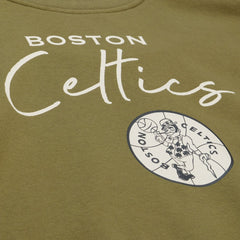 Boston Celtics Women's Lightweight Script Sweatshirt Olive