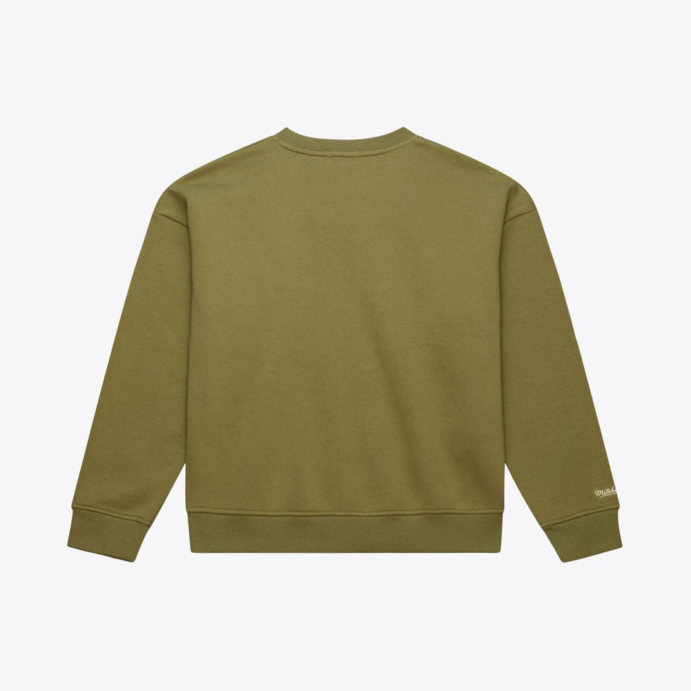 Los Angeles Lakers Women's Lightweight Script Sweatshirt Olive