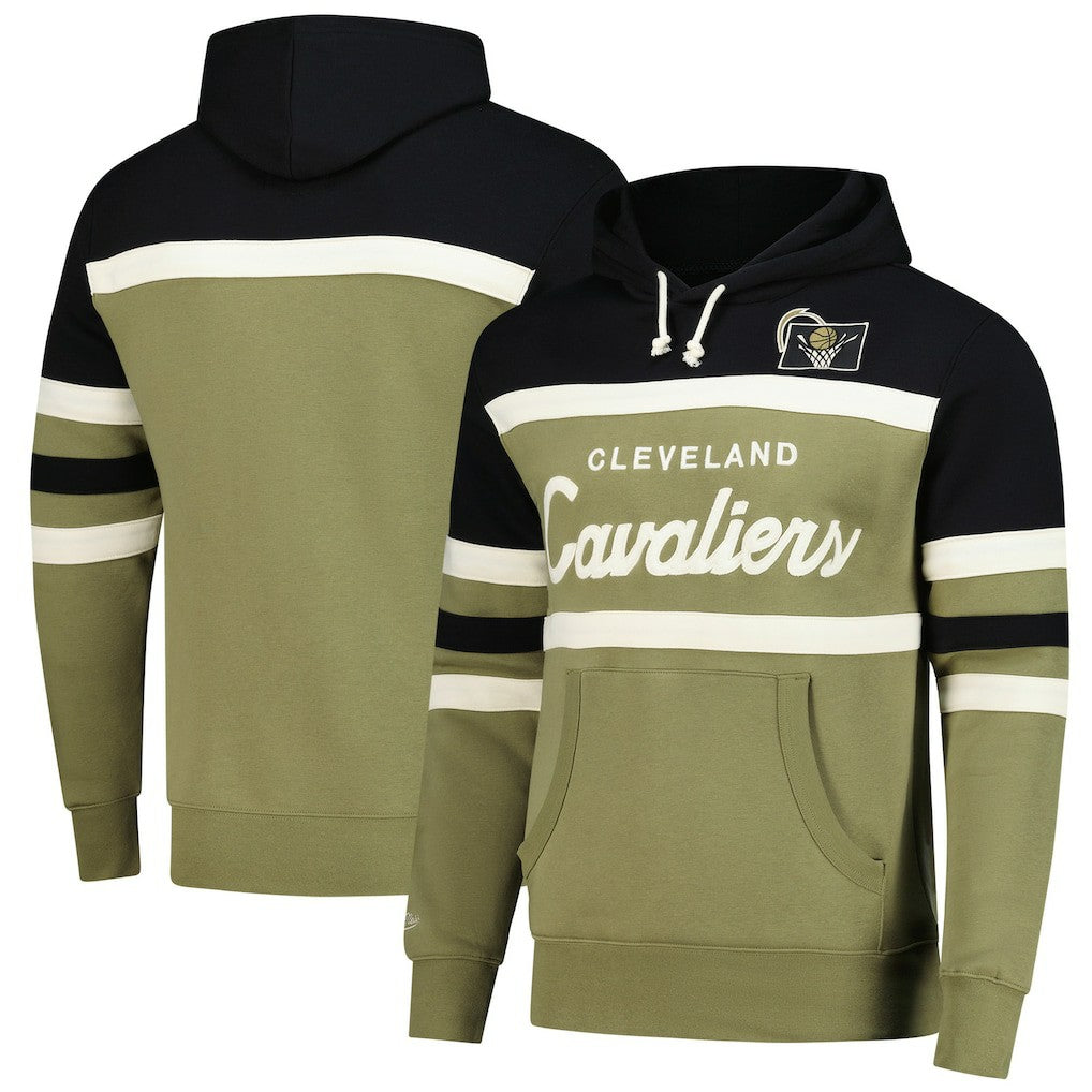 Cleveland Cavaliers Double Clutch Head Coach Hoodie Olive/Black