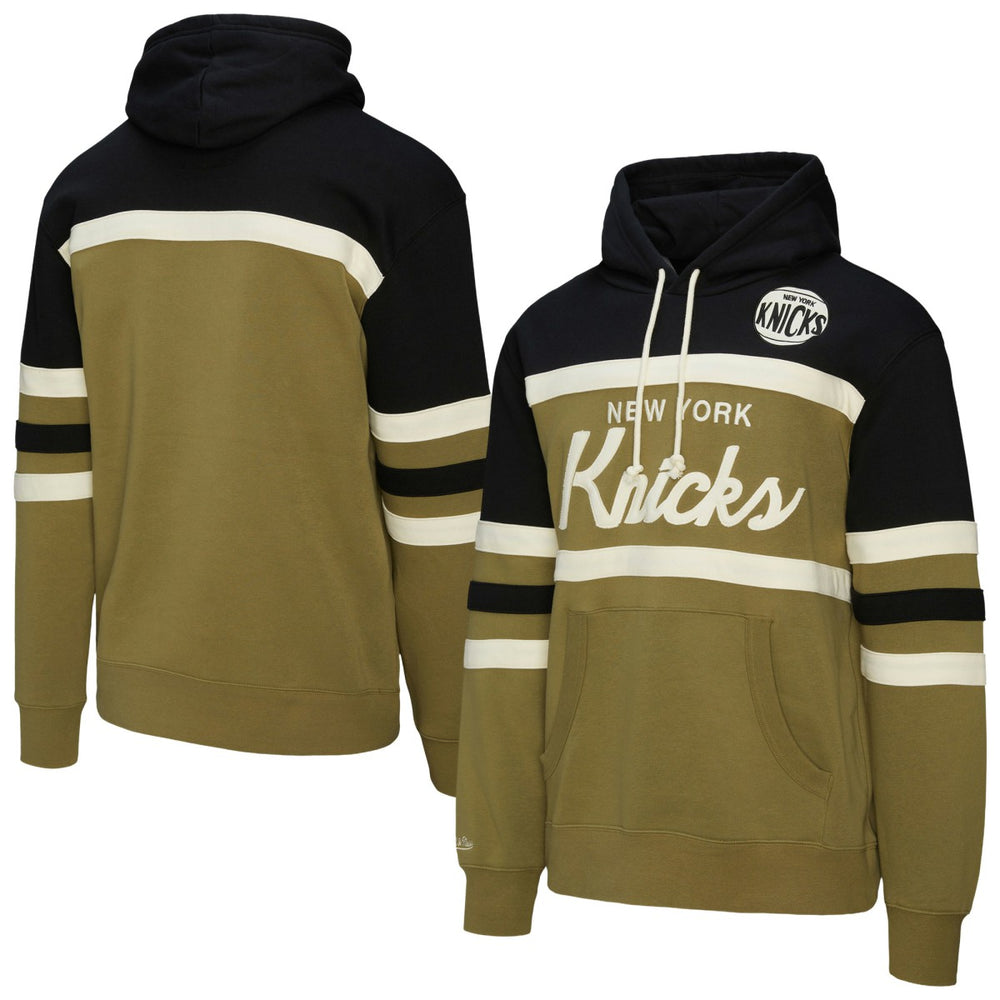 New York Knicks Double Clutch Head Coach Hoodie Olive/Black