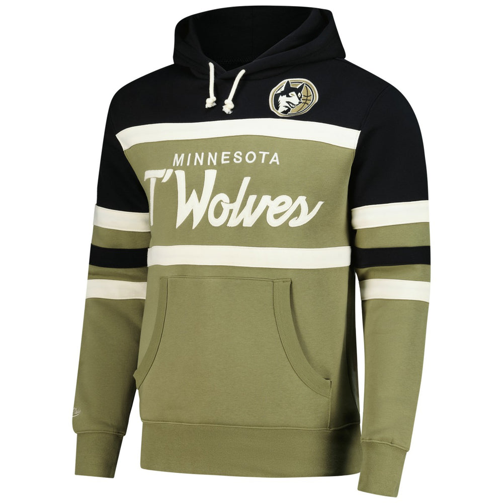 Minnesota Timberwolves Double Clutch Head Coach Hoodie Olive/Black