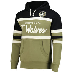 Minnesota Timberwolves Double Clutch Head Coach Hoodie Olive/Black