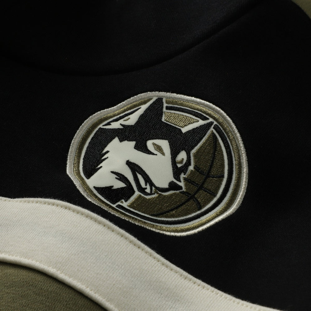 Minnesota Timberwolves Double Clutch Head Coach Hoodie Olive/Black
