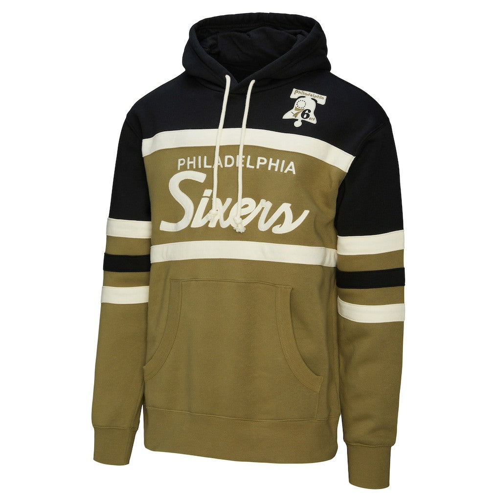 Philadelphia 76ers Double Clutch Head Coach Hoodie Olive