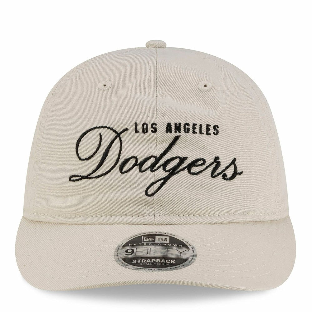 Los Angeles Dodgers New Era x thisisneverthat Retro Crown 9FIFTY Adjustable Hat - Beige Hats