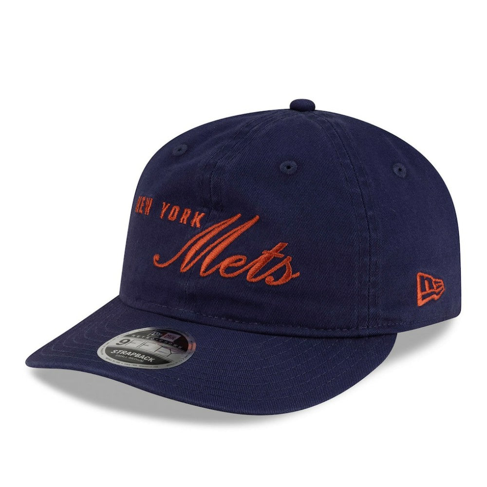 New York Mets New Era x thisisneverthat Retro Crown 9FIFTY Adjustable Hat - Navy Hats