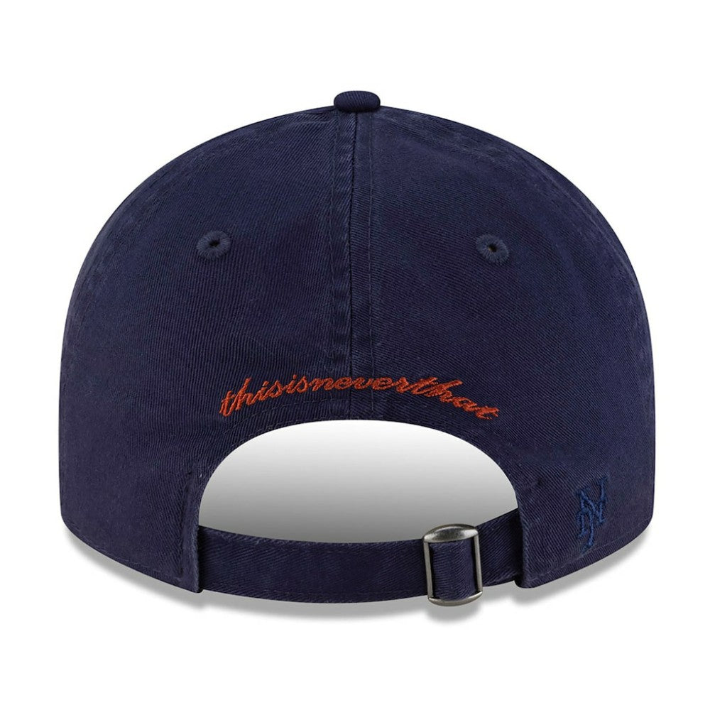 New York Mets New Era x thisisneverthat Retro Crown 9FIFTY Adjustable Hat - Navy Hats