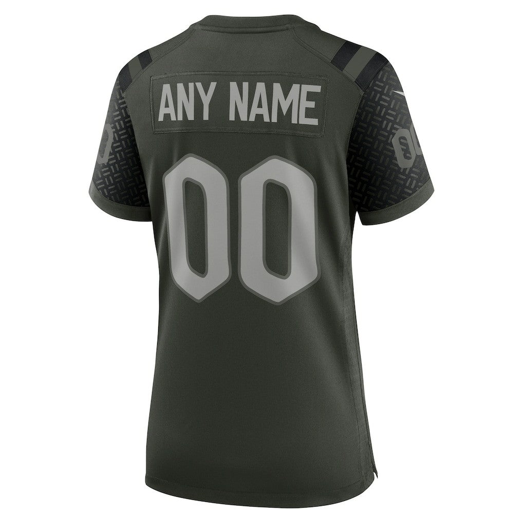New York Jets Women's 2025 Rivalries Collection Custom Game Jersey Gotham Green