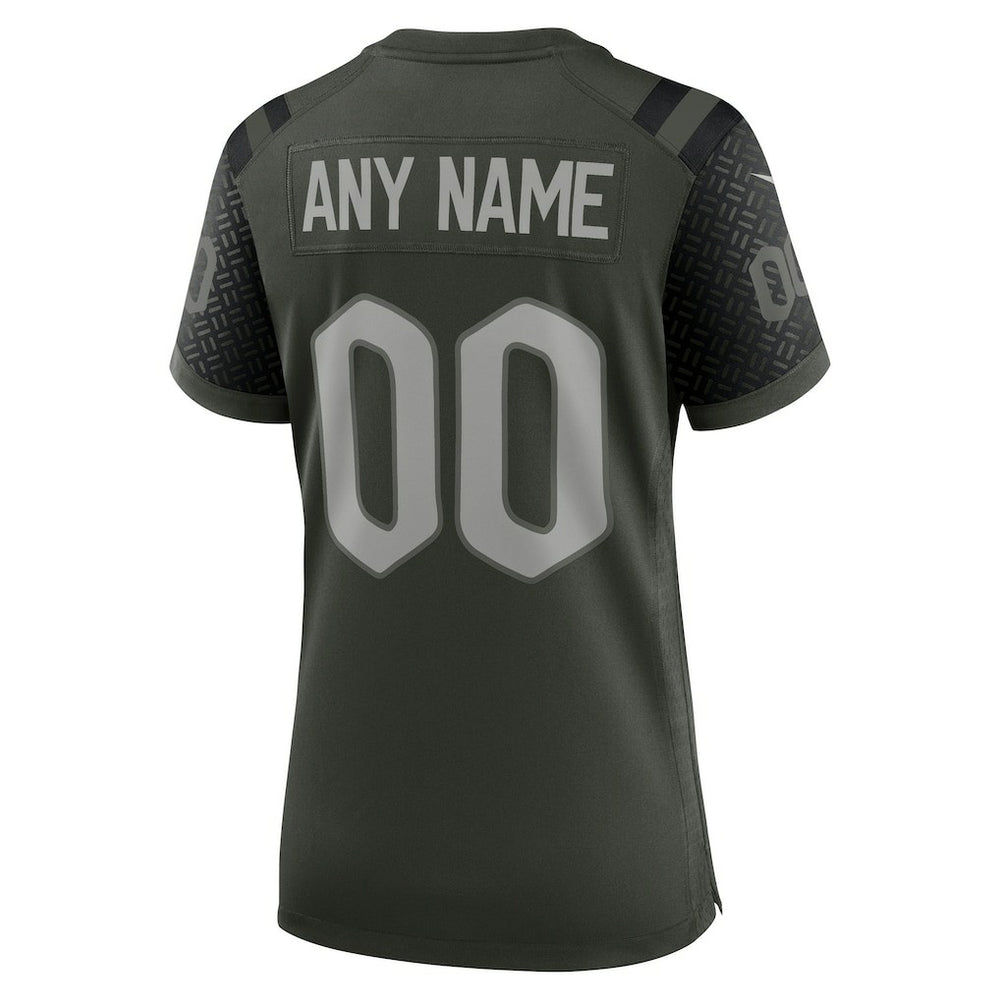 New York Jets Women's 2025 Rivalries Collection Custom Game Jersey Gotham Green