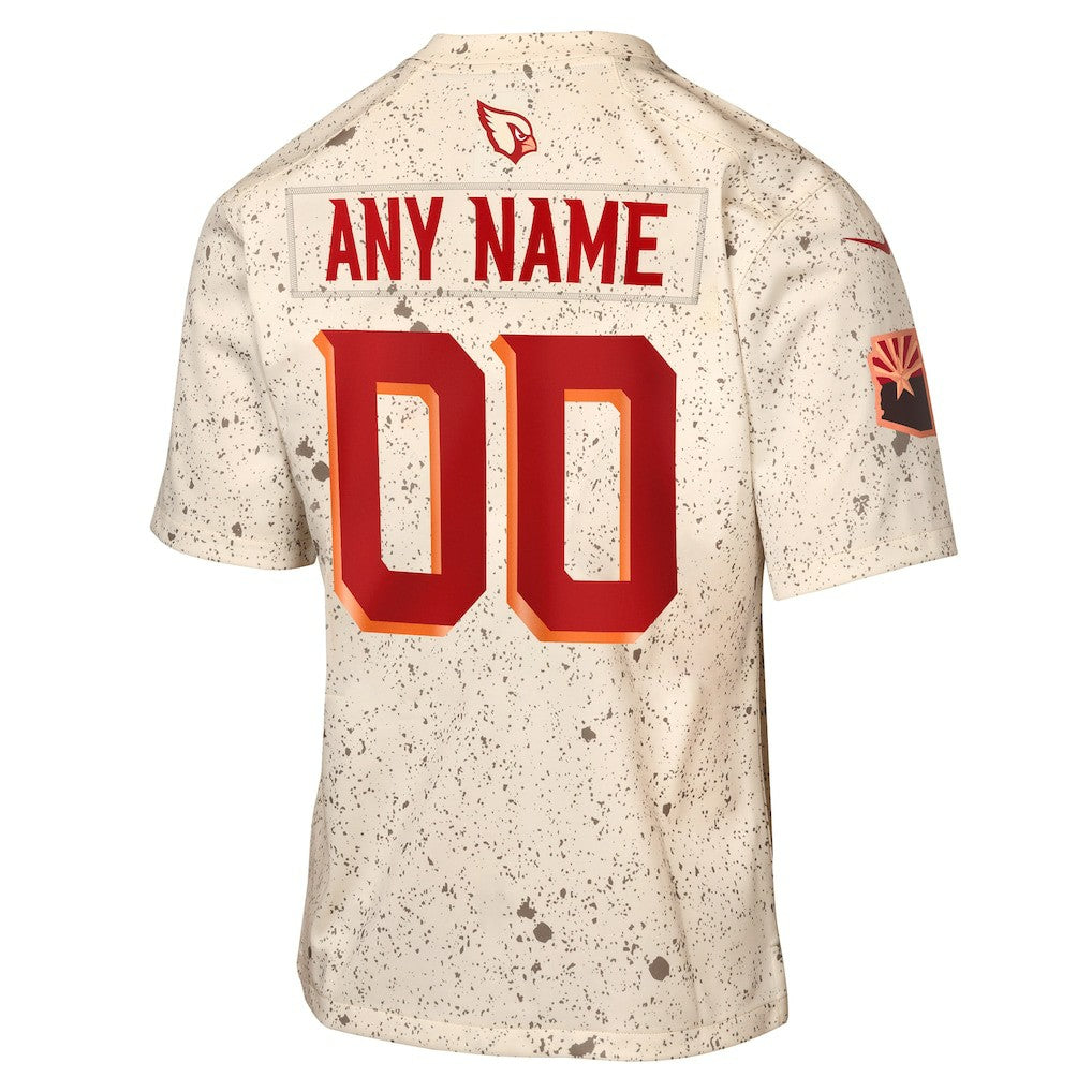 Arizona Cardinals Youth 2025 Rivalries Collection Custom Game Jersey Natural