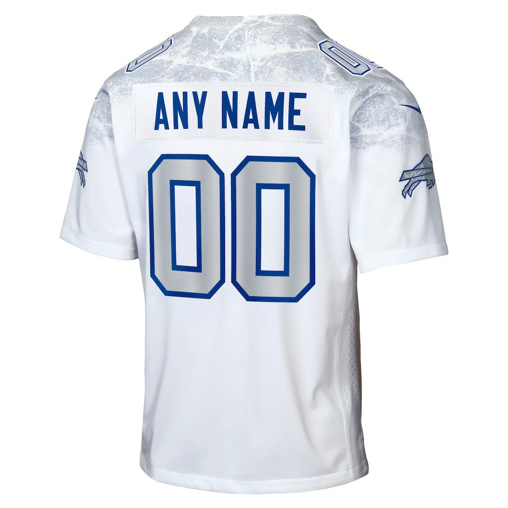 Buffalo Bills Youth 2025 Rivalries Collection Custom Game Jersey White