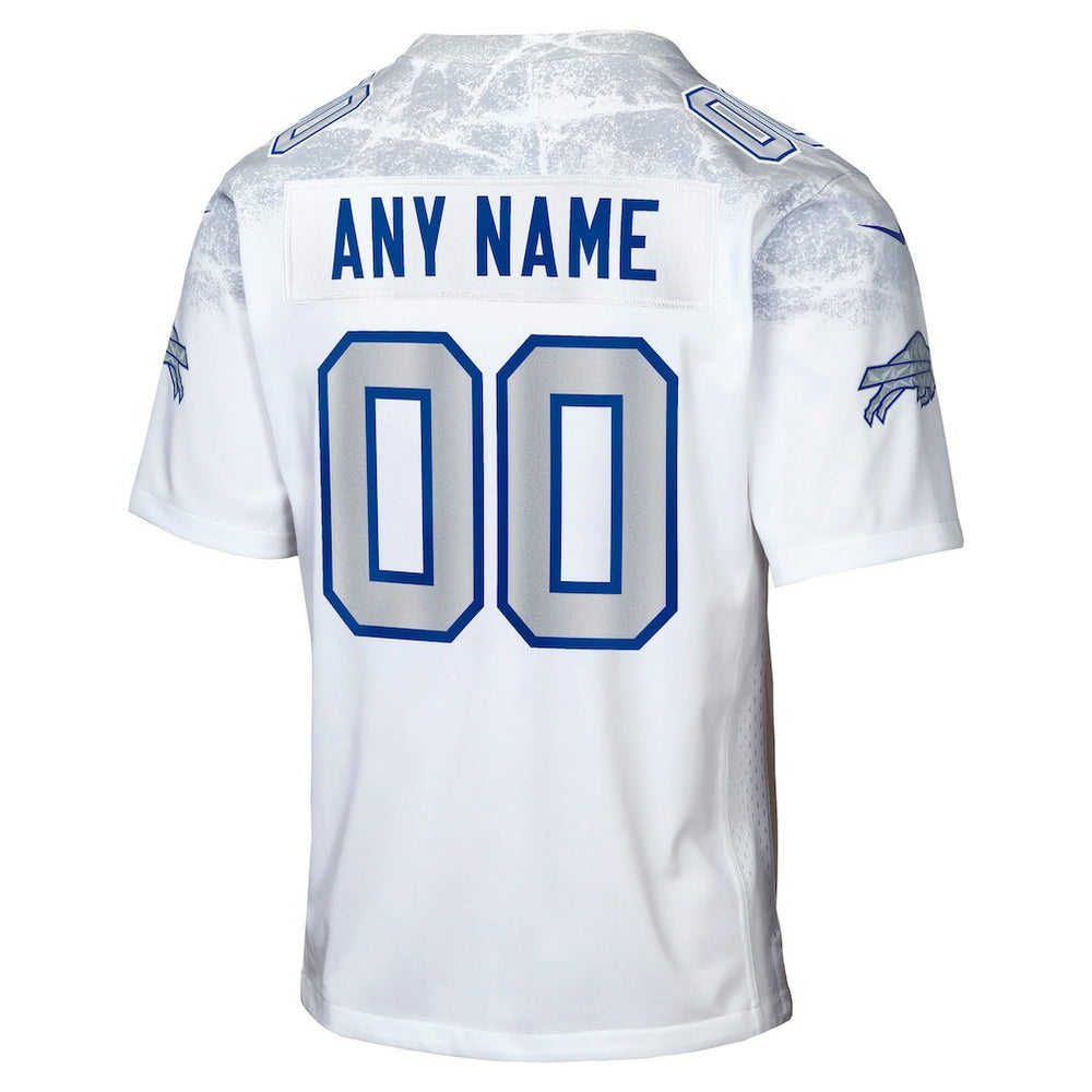 Buffalo Bills Youth 2025 Rivalries Collection Custom Game Jersey White