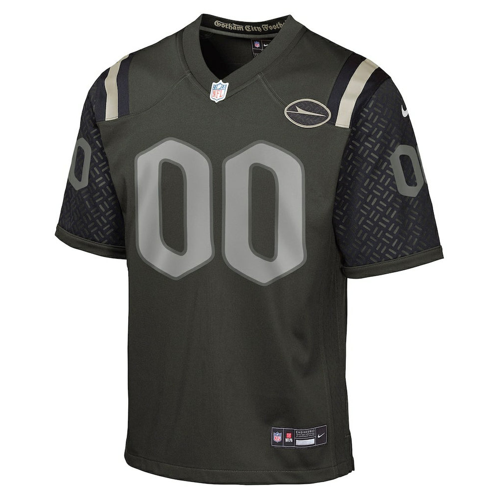 New York Jets Youth 2025 Rivalries Collection Custom Game Jersey Gotham Green