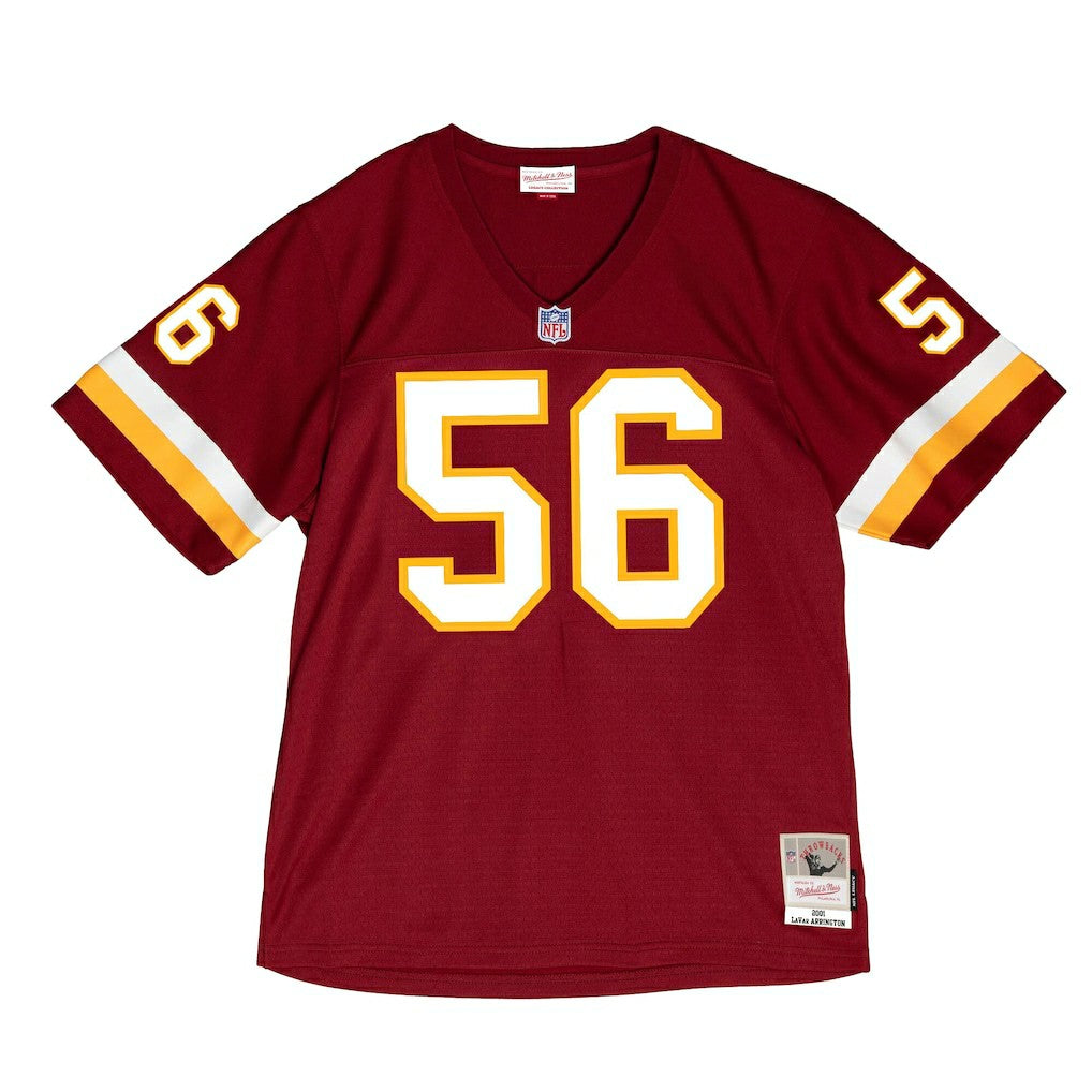 LaVar Arrington Washington Commanders 2001 Legacy Throwback Replica Jersey Burgundy