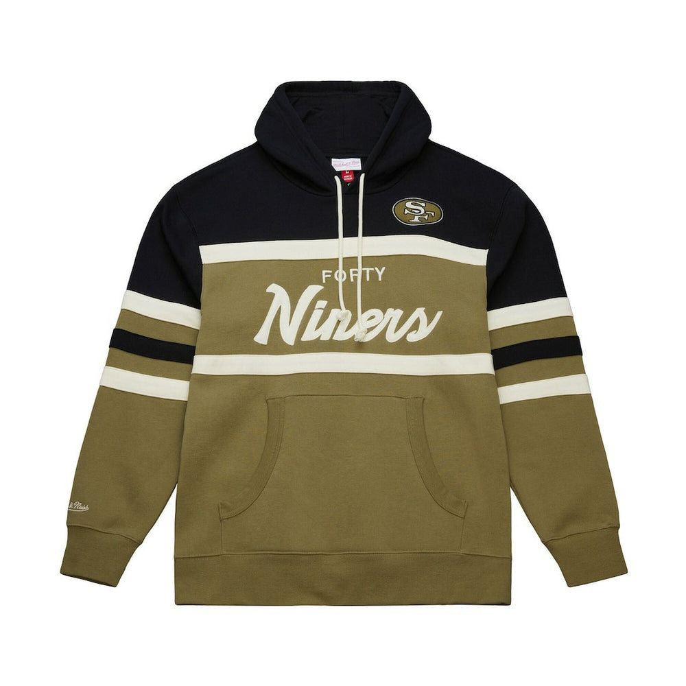 San Francisco 49ers Vintage Logo Head Coach Hoodie Olive