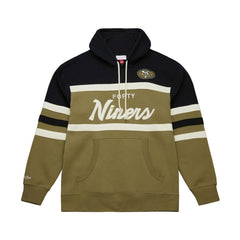 San Francisco 49ers Vintage Logo Head Coach Hoodie Olive