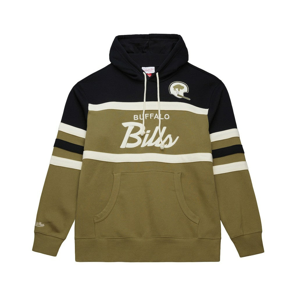 Buffalo Bills Vintage Logo Head Coach Hoodie Olive