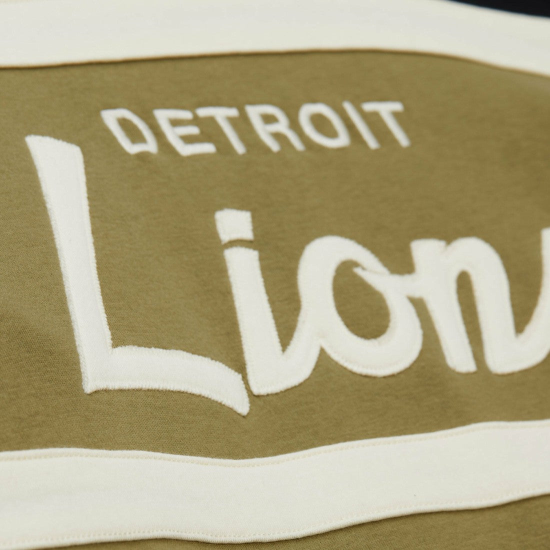 Detroit Lions Vintage Logo Head Coach Hoodie Olive