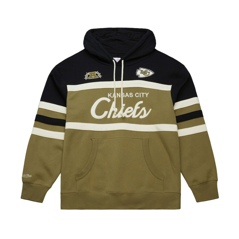 Kansas City Chiefs Vintage Logo Head Coach Hoodie Olive