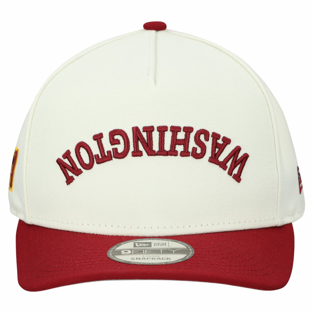 Washington Commanders New Era Upside Down 9FIFTY A-Frame Snapback Hat Cream
