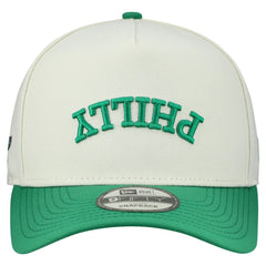 Philadelphia Eagles New Era Upside Down 9FIFTY A-Frame Snapback Hat Cream