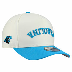 Carolina Panthers New Era Upside Down 9FIFTY A-Frame Snapback Hat Cream