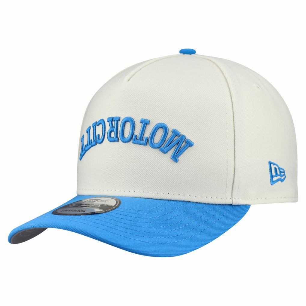 Detroit Lions New Era Upside Down 9FIFTY A-Frame Snapback Hat Cream