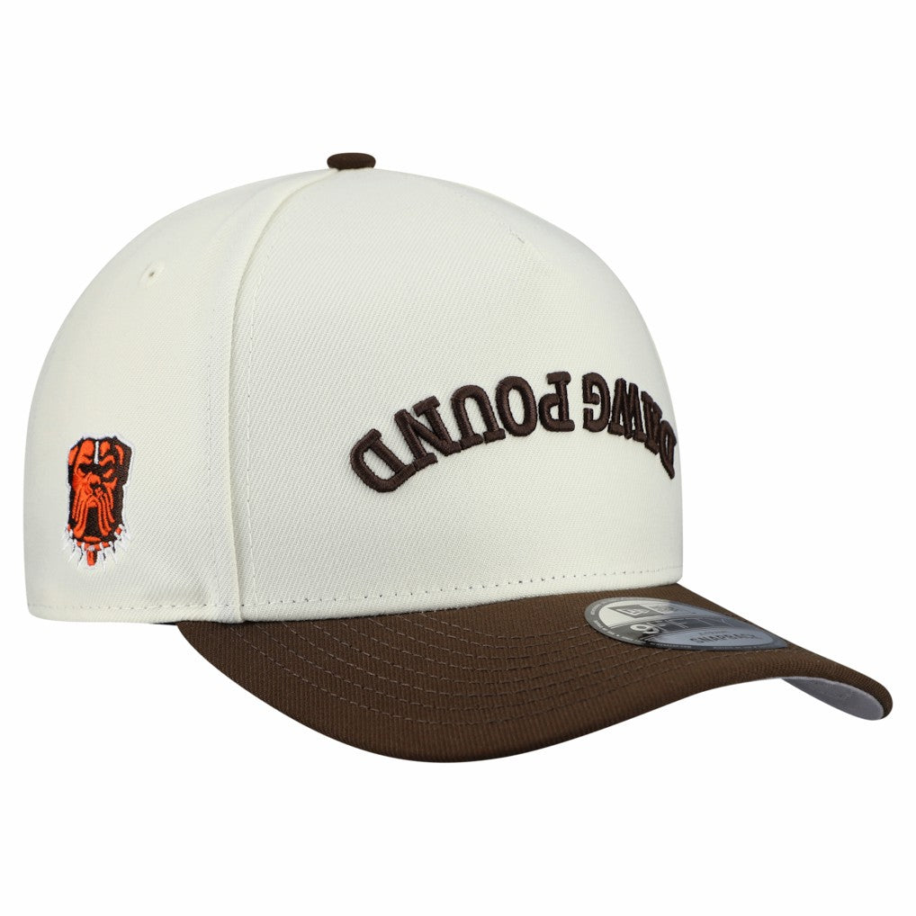 Cleveland Browns New Era Upside Down 9FIFTY A-Frame Snapback Hat Cream