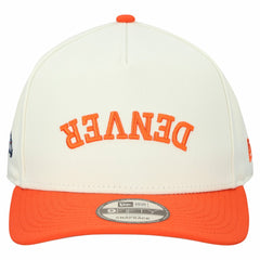 Denver Broncos New Era Upside Down 9FIFTY A-Frame Snapback Hat Cream