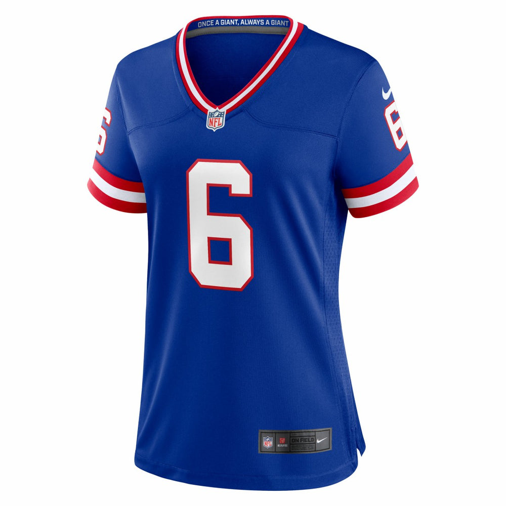 Jaxson Dart New York Giants Women's Alternate 2 Classic Game Jersey Royal