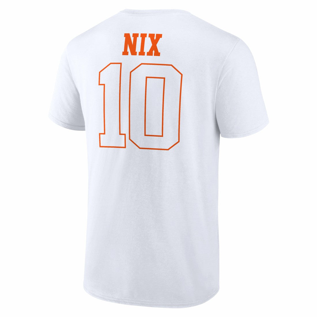 Bo Nix Denver Broncos Outline Player T-Shirt White
