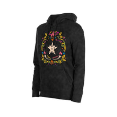 Houston Astros New Era Women's Día de Muertos Mineral Wash Hoodie Sweatshirt - Black Hoodies