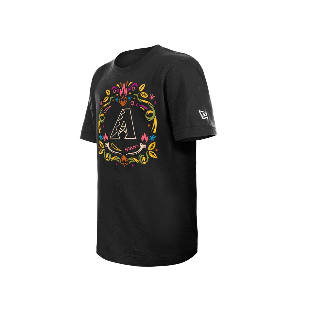Arizona Diamondbacks New Era Youth Día de los Muertos T-Shirt - Black T-shirts