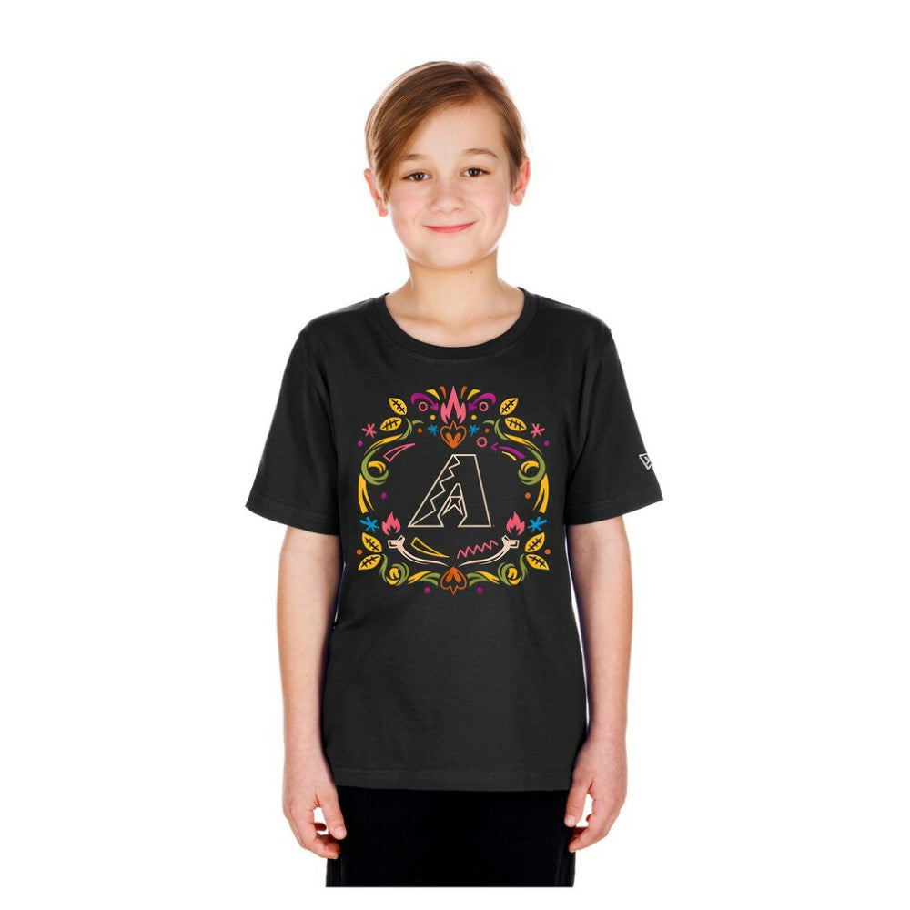 Arizona Diamondbacks New Era Youth Día de los Muertos T-Shirt - Black T-shirts