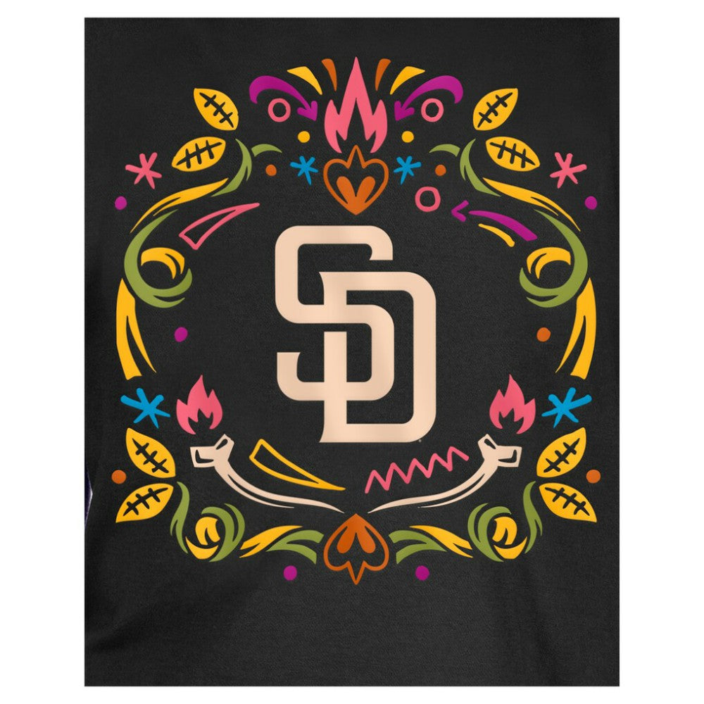San Diego Padres New Era Youth Día de los Muertos T-Shirt - Black T-shirts