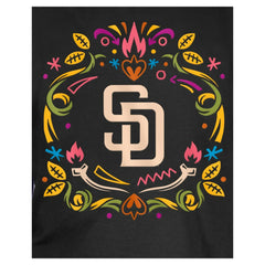 San Diego Padres New Era Youth Día de los Muertos T-Shirt - Black T-shirts
