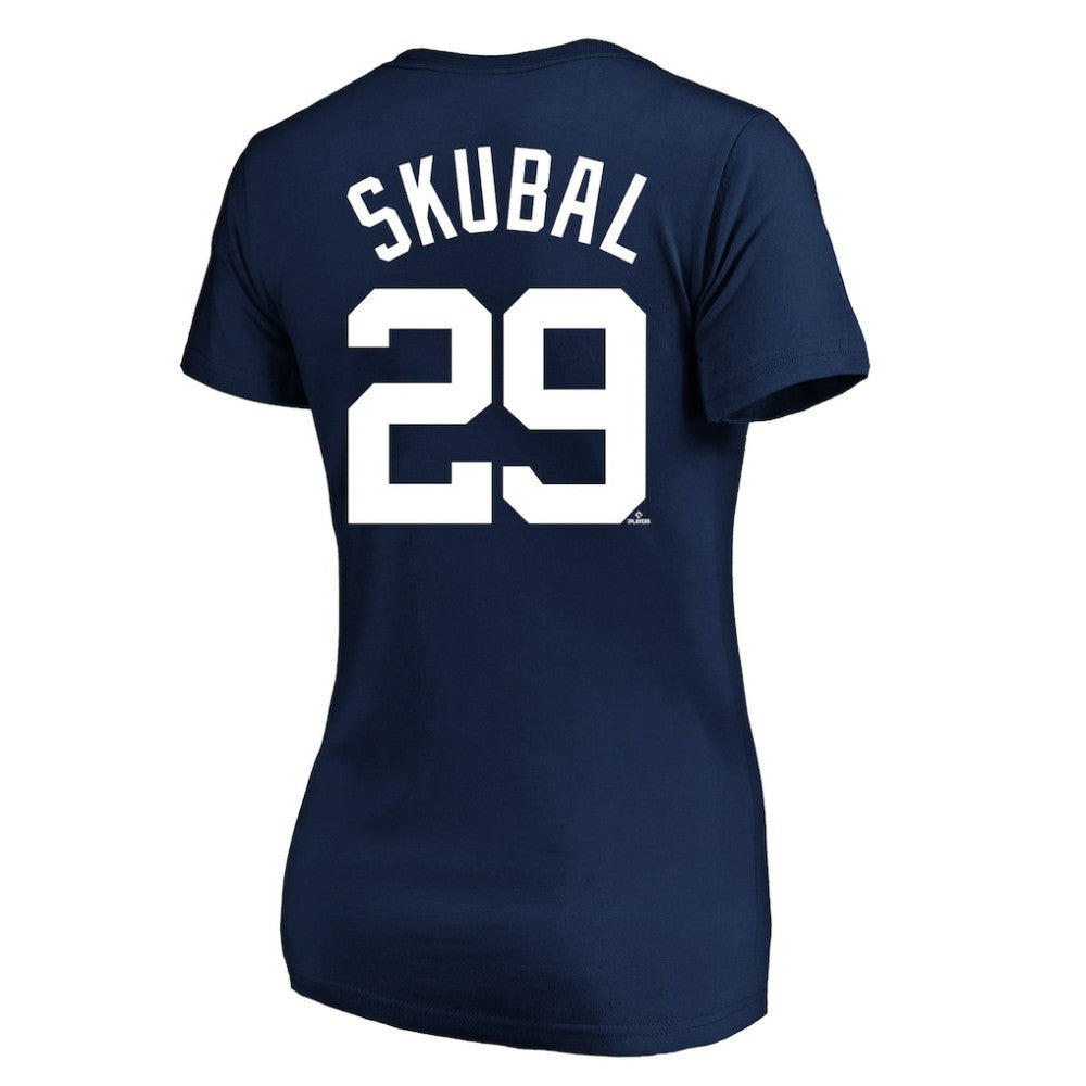 Tarik Skubal Detroit Tigers Profile Women's Plus Size Name & Number V-Neck T-Shirt - Navy T-shirts