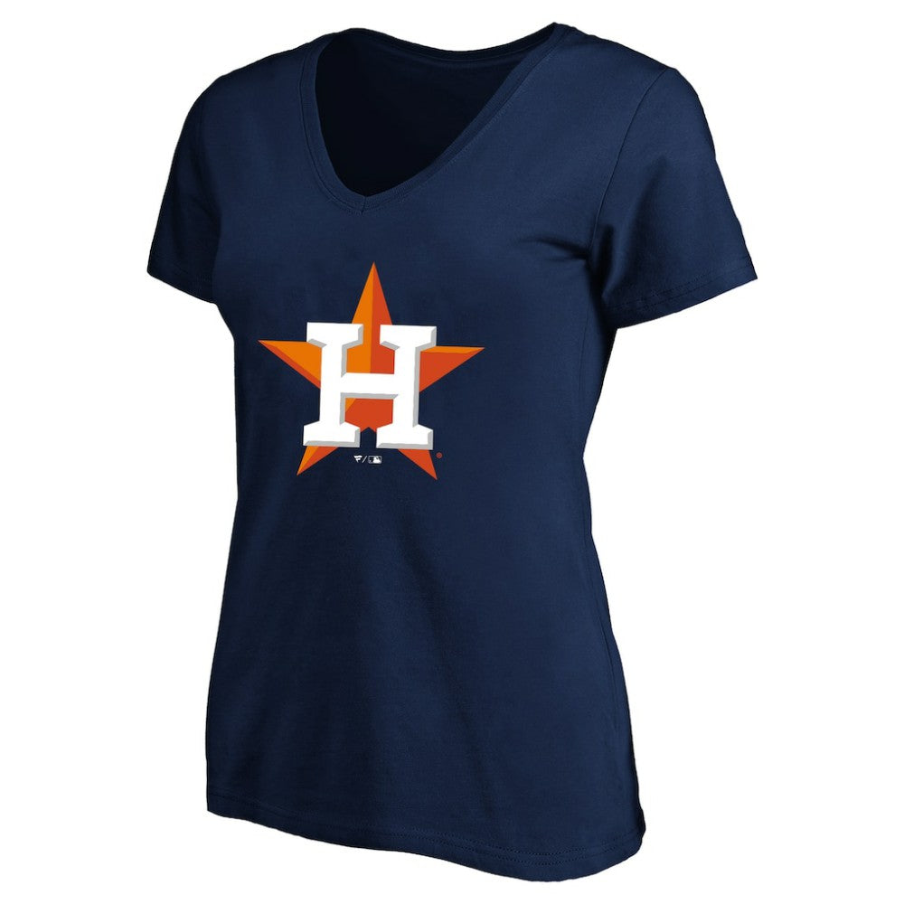 Jose Altuve Houston Astros Profile Women's Plus Size Name & Number V-Neck T-Shirt - Navy T-shirts