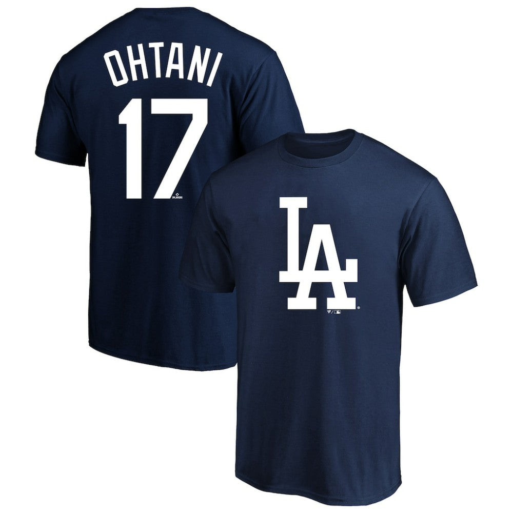 Shohei Ohtani Los Angeles Dodgers Profile Big & Tall Player Name & Number T-Shirt - Navy T-shirts
