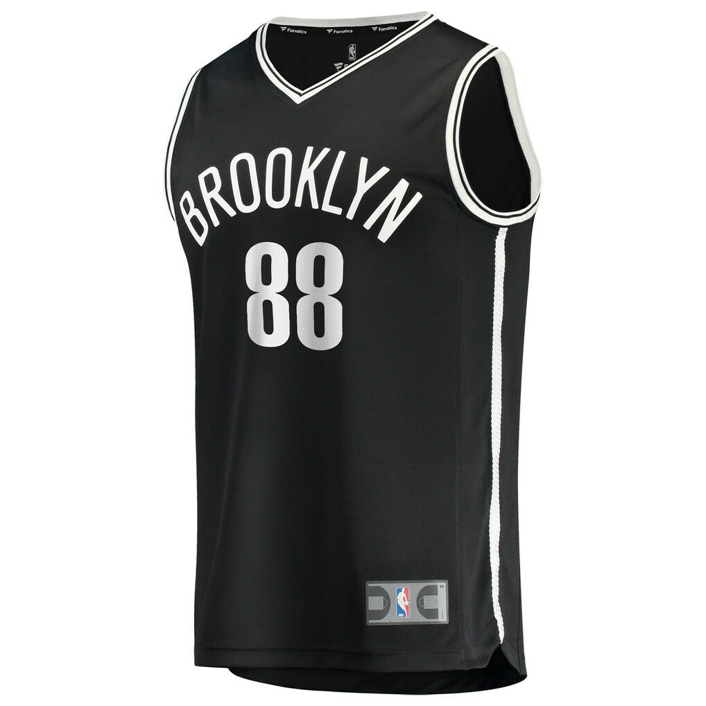 Nolan Traoré Brooklyn Nets Fast Break Replica Jersey Black Icon Edition