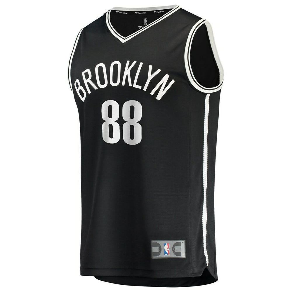 Nolan Traoré Brooklyn Nets Fast Break Replica Jersey Black Icon Edition