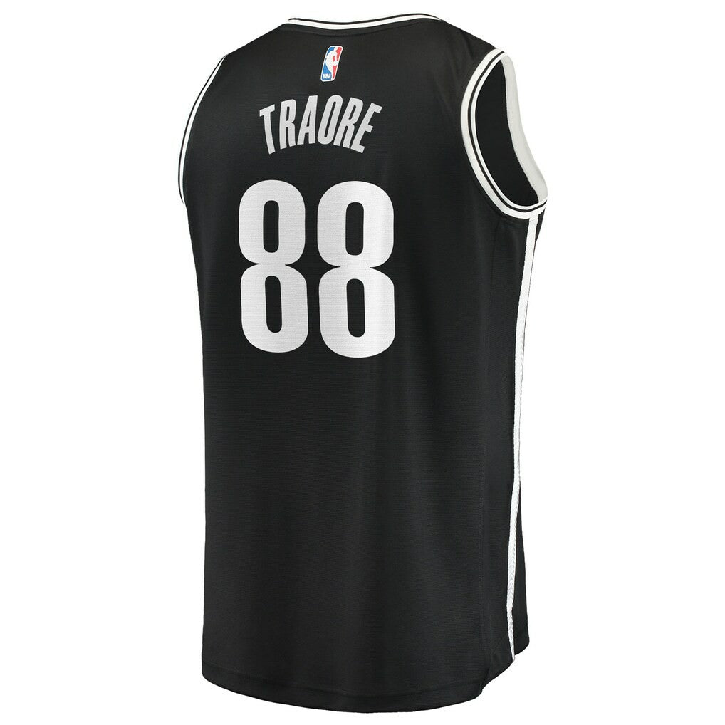 Nolan Traoré Brooklyn Nets Youth Fast Break Replica Jersey Black Icon Edition