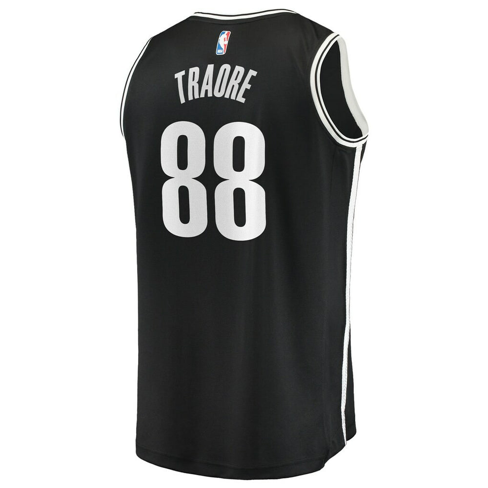 Nolan Traoré Brooklyn Nets Youth Fast Break Replica Jersey Black Icon Edition
