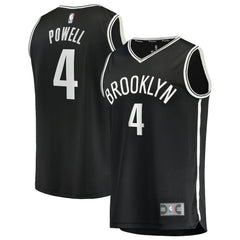 Drake Powell Brooklyn Nets Youth Fast Break Replica Jersey Black Icon Edition