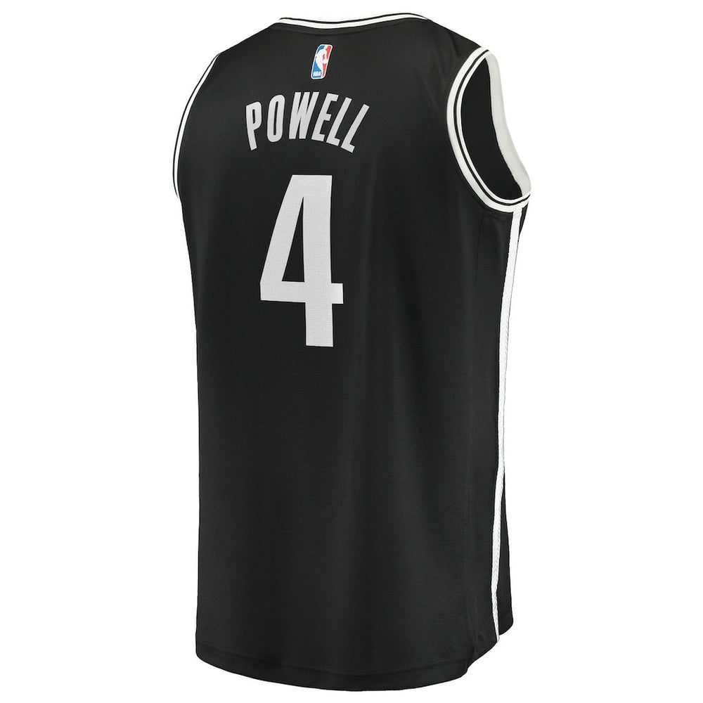 Drake Powell Brooklyn Nets Youth Fast Break Replica Jersey Black Icon Edition