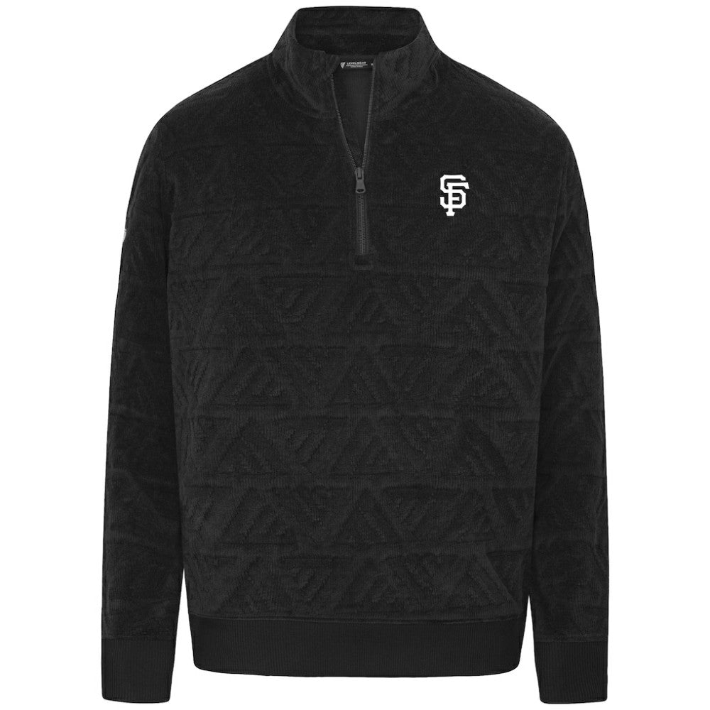 San Francisco Giants Levelwear Women's Camden Insignia 2.0 Quarter-Zip Jacket - Black Jackets