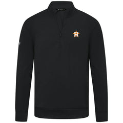 Houston Astros Levelwear Upright Insignia Tri-Blend Quarter-Zip Pullover - Black Pullover